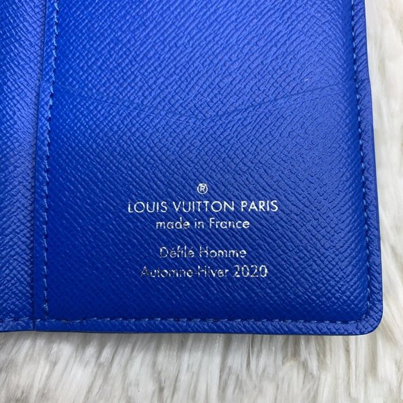 ❌SOLD❌ Louis Vuitton Clouds Pocket Organizer Card Wallet PO Virgil Abloh Blue - Picture 9 of 14